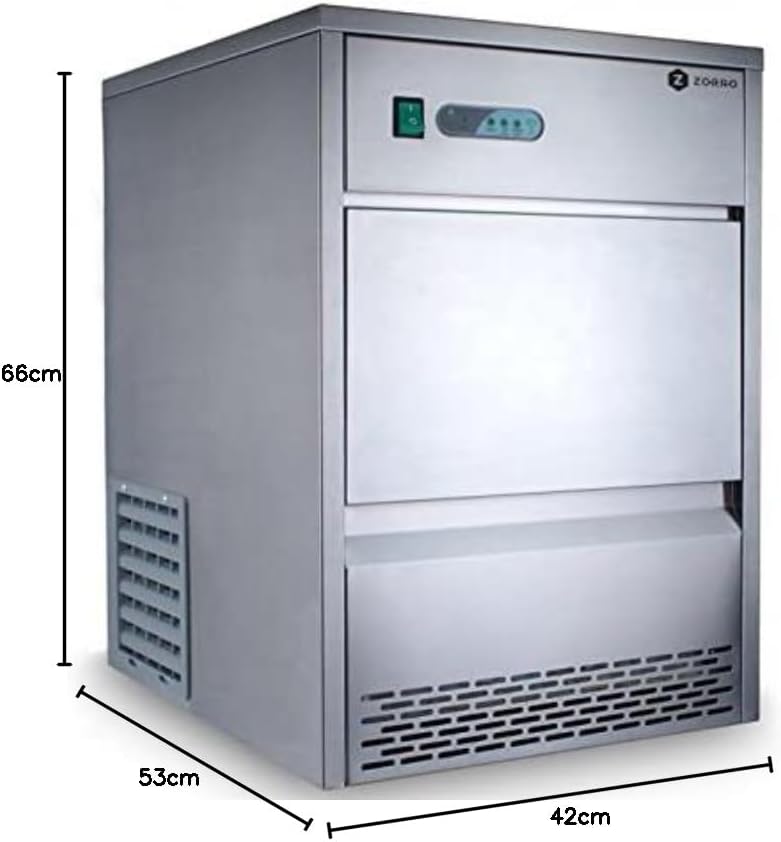 E+D13.02 Eiswürfelbereiter Gastro Profi 25 kg/24 h Hohlkegel-Eiswürfel Eiswürfelmaschine Edelstahlgehäuse Gastronomie Catering Hotel Veranstalter – Bild 2