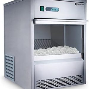 E+D13.02 Eiswürfelbereiter Gastro Profi 25 kg/24 h Hohlkegel-Eiswürfel Eiswürfelmaschine Edelstahlgehäuse Gastronomie Catering Hotel Veranstalter