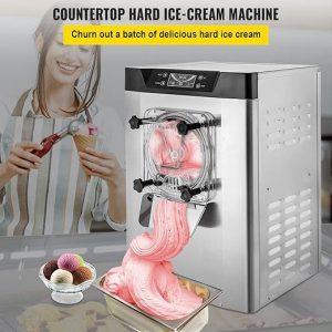 E+D11 Harteismaschine kommerziell Eismaschine Streicheis 16-20 L/h Eiscreme 1400 W mit intelligentem LCD-Display & verschiedenen Geschmacksrichtungen für Snackbar Restaurant Events Messe