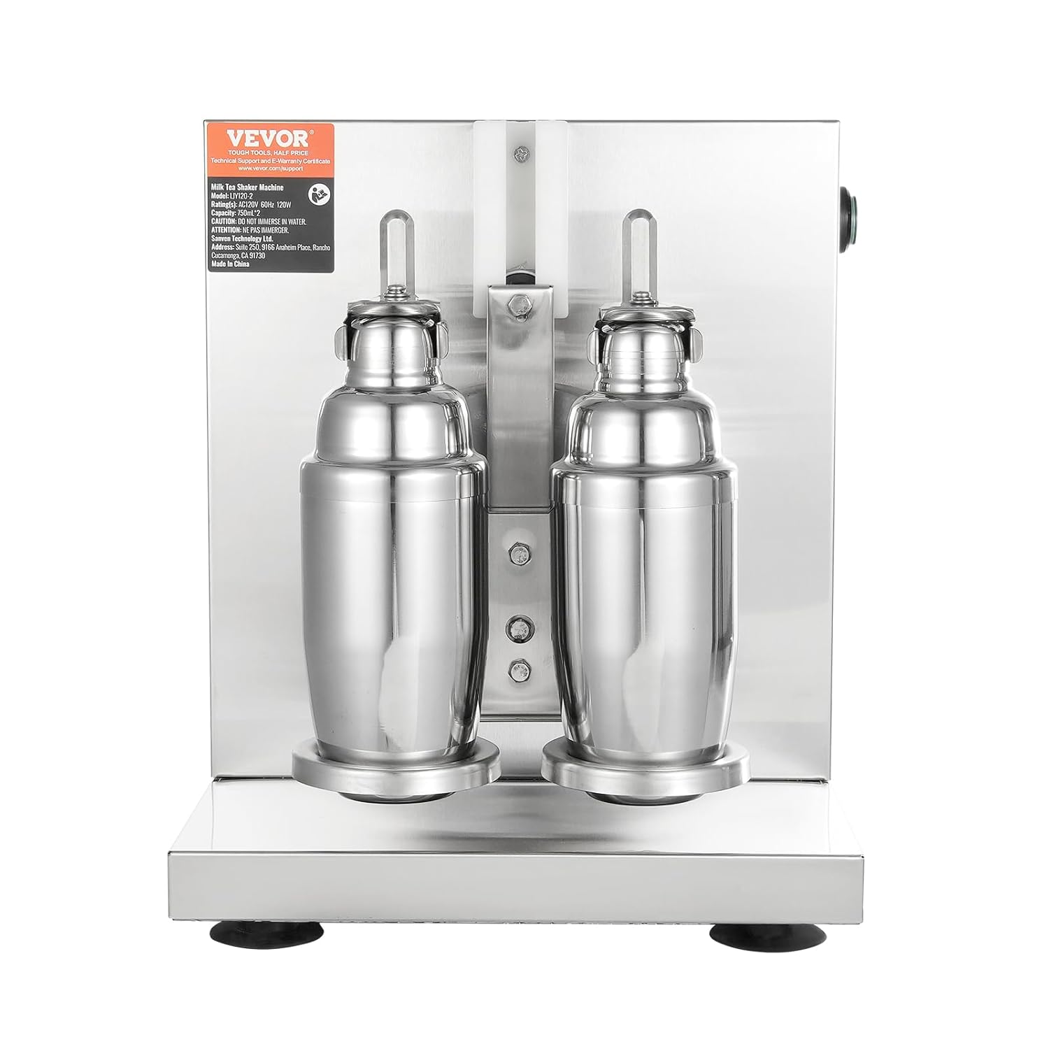E+D07.02 Milchshake-Mixer Milchshake-Maschine 120 Watt kommerzieller Milchtee-Shaker 0–180 s einstellbar mit 750 ml Edelstahlbecher für Milchtee-Shop – Bild 12