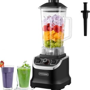 E+T06 Mixer Hochleistungsmixer Profi Standmixer Universalmixer Multifunktionsmixer Profimixer Küchenmixer Multizerkleinerer 2L BPA Frei Smoothie Maker Gastro Power Blender 1.500 W 28.000 U/Min.