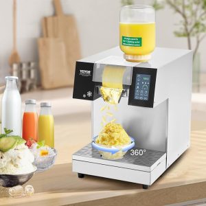 E+D01.02 Schneeflocken Eisbereiter Milchshake Softeis 180 kg/24 h Edelstahl-Eisrasierer elektrischer Schneekegel-Maker Flüssigkeitskühlsystem mit Touch-LCD Schneeeis Spagettieis Wasserfalleis Streicheis