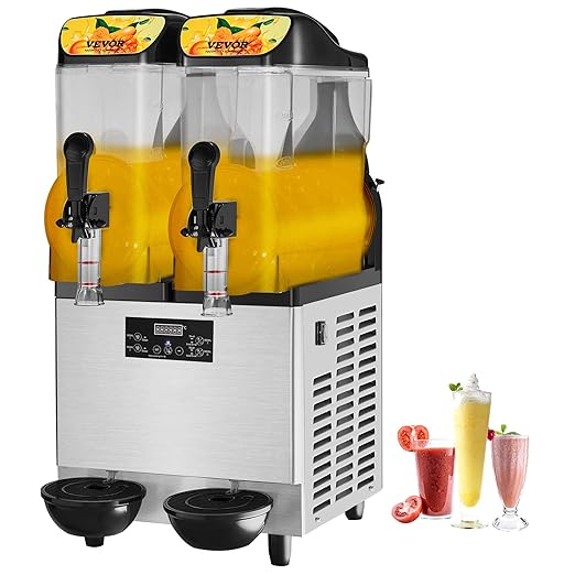 !E+D07 Professionelle Slushy Slusheis Maschine Cocktails Speiseeis Wassereis 2 Geschmacksrichtungen 24 Liter Getränkespender 2 x 12 l – für Ihr Gewerbe + Privat – Bild 7