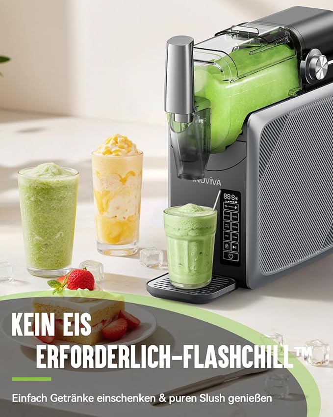 !E+D05 Slush-Maschine 2 L Slusheis-Maschine für Zuhause mit Selbstreinigung 5 voreingestellte Programme Frozen Slushie Margaritas Frappés Milchshake – Bild 3