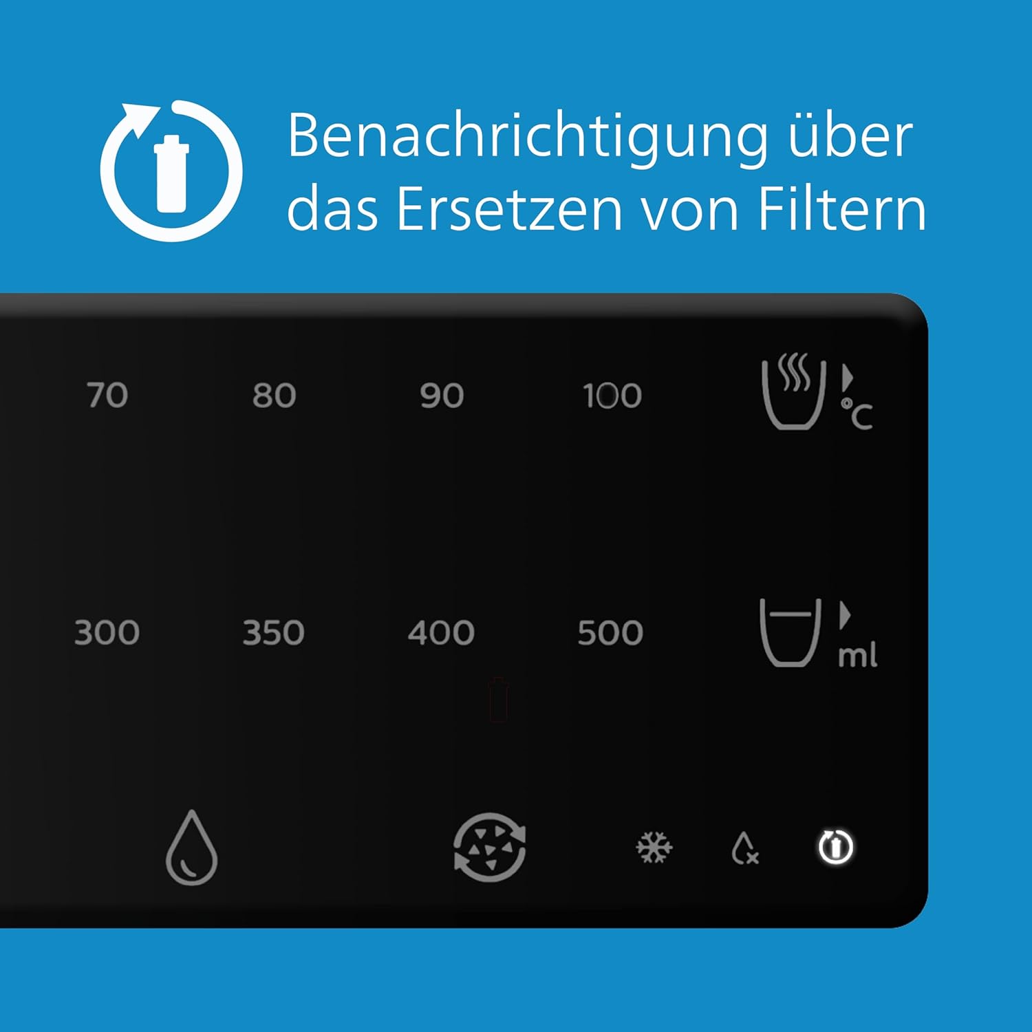 GBT9.11 Wasserstation Wasserständer Spender Wasserspender für gefiltertes heißes und kaltes Wasser 2,8 l Fassungsvermögen 6 Temperaturvoreinstellungen Touchscreen silber schwarz – Bild 6