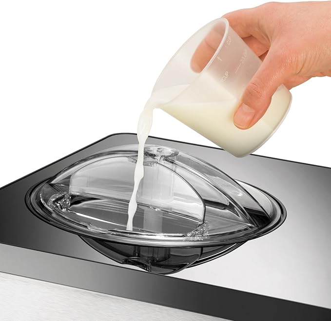 E+D12.02 Private Eismaschine 2 L Softeis Streicheis Eisbällchen mit digitalem Timer 180 Watt – Bild 2