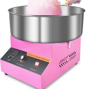 !E+T30 Elektrische Zuckerwattemaschine 1000 W kommerziell mit Edelstahlschüssel & Zuckerlöffel für Familienfeiern Kindergeburtstage pink Sportveranstaltungen Märkte Ausstellungen Messen Veranstaltungen Firmenfeiern