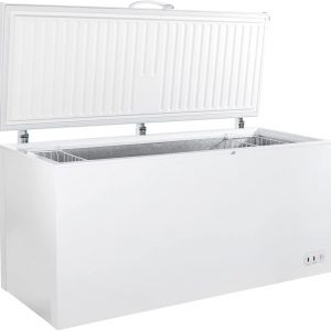 E+T17.03.02 Gefriergerät Gefrierschrank Gefriertruhe Tiefkühltruhe Kühltruhe groß 550L abschließbar mit Klappdeckel -18°C bis -22°C Energieklasse F