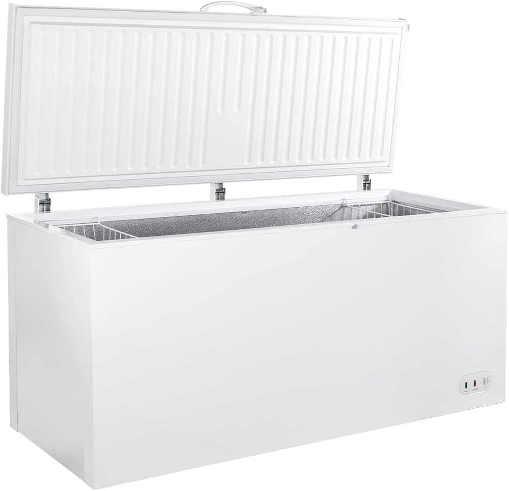 E+T17.03.02 Gefriergerät Gefrierschrank Gefriertruhe Tiefkühltruhe Kühltruhe groß 550L abschließbar mit Klappdeckel -18°C bis -22°C Energieklasse F