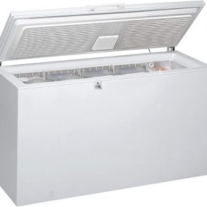 E+T17.01 Gefriertruhe 390 L Gefrierschrank Kühlschrank Kühltruhe minus 18°C 390 L Frost-Away und Space-Max Kindersicherung weiß [Energieklasse E]
