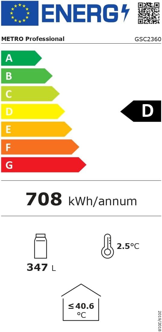 E+T17.09 Getränkekühlschrank Profi Kühlschrank Glaskühlschrank 347 Liter 62 x 63,6 x 175,3 cm LED-Beleuchtung 4 verstellbare Ablagen weiß Energieklasse D – Bild 7