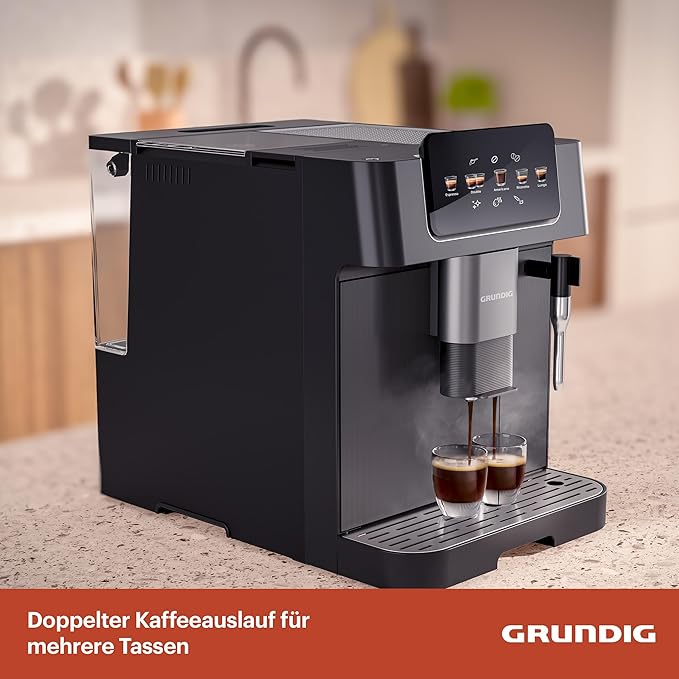 C+G20.92 Kaffeevollautomat Kaffeemaschine Espresso mit Milchaufschäumdüse Edelstahlmahlwerk 13 Mahlstufen 250 g Bohnenbehälter 2 Liter abnehmbarer Wassertank 19 Bar Pumpendruck