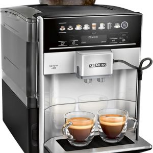 C+G20.93 Kaffeevollautomat 1.500 Watt Keramikmahlwerk Touch Sensor Direktwahltasten 6 Tassenwärmer silbern