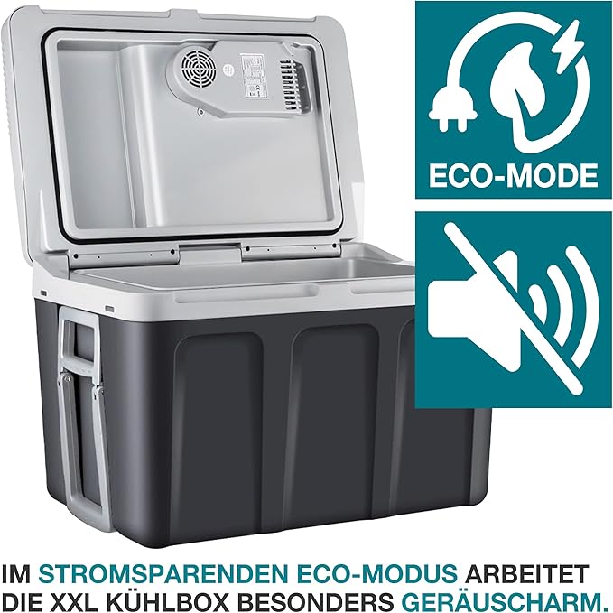 C+G45.4 Kühlbox 40L mit Kühl- und Heizfunktion elektrische Kühlbox mit Rollen 230V & 12V Stromanschluss für Auto Camping Caravan & Co – Bild 4