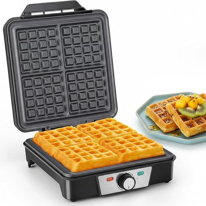 C+G20.19.01 Miniwaffeleisen Waffeleisen Mini Waffeleisen Waffel Pancake Maker Maschine klassisch für 4 Waffeln 1200 W – Bild 8