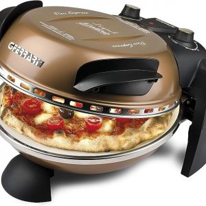!GBT35 Pizzaofen Ofen Pizza 1200 W 400°C Felsen Feuerfest Durchmesser 31 cm Timer 5′ Kupfer Camper Pizzaofen