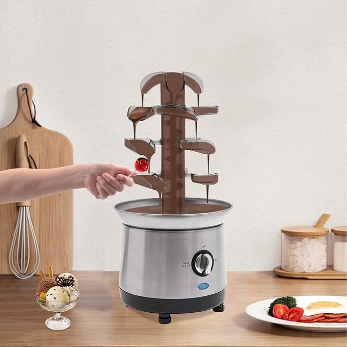!G+S10 Schokoladenbrunnen Cascade 440 mm hoch 1,5 kg Schokolade Schokofondue 900 g